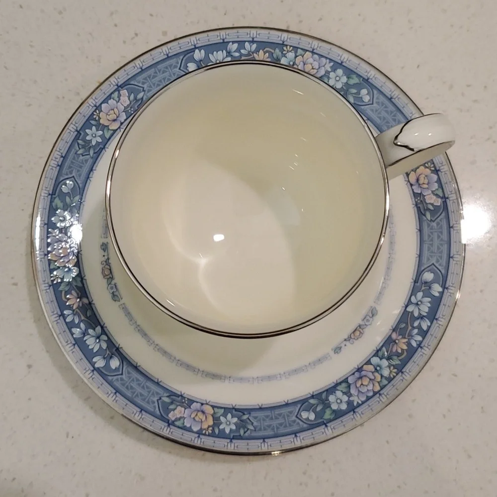 Noritake Randolph Footed Tea Cup & Saucer Japan